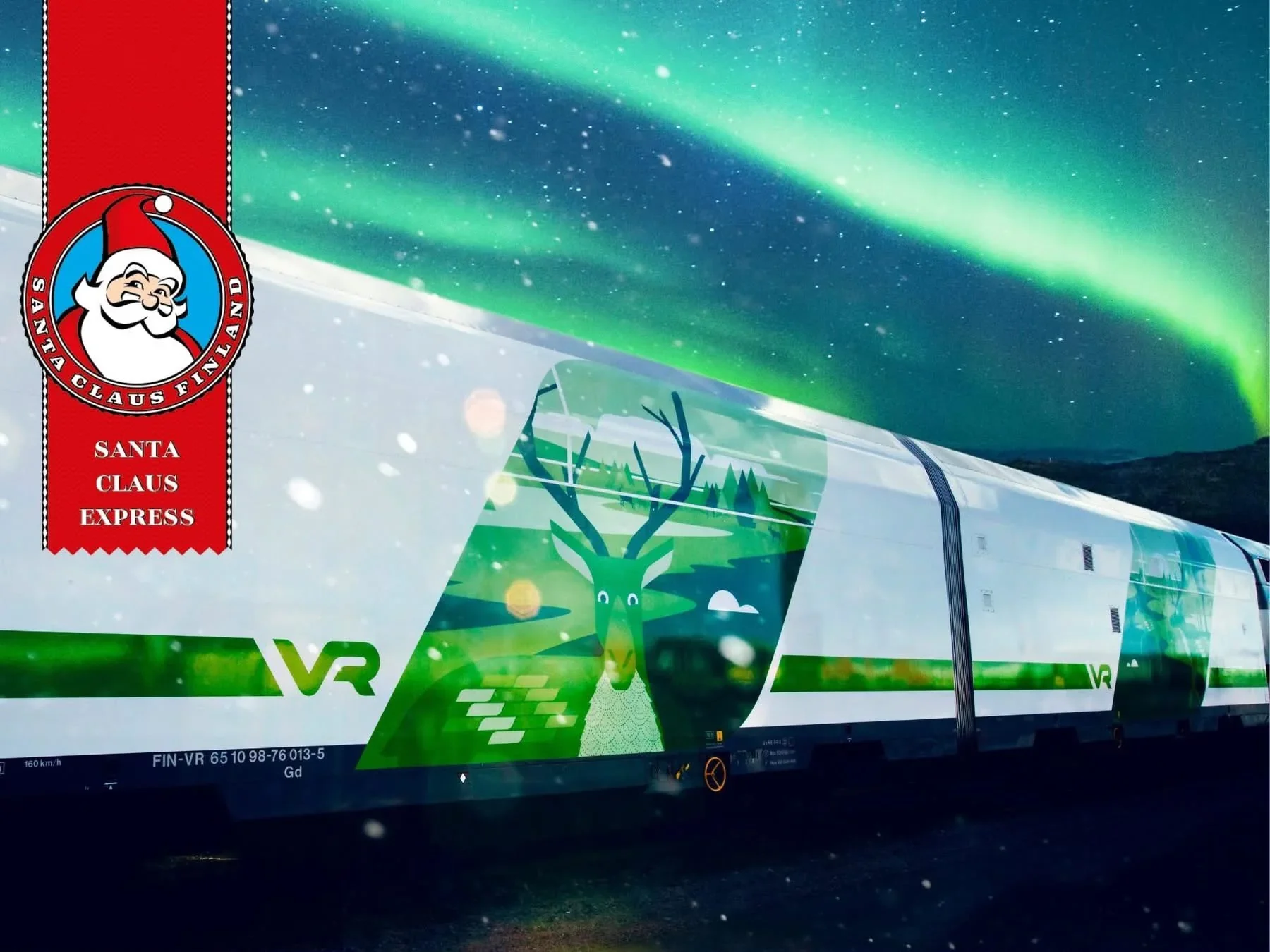Рекламный образ поезда Santa Claus Express