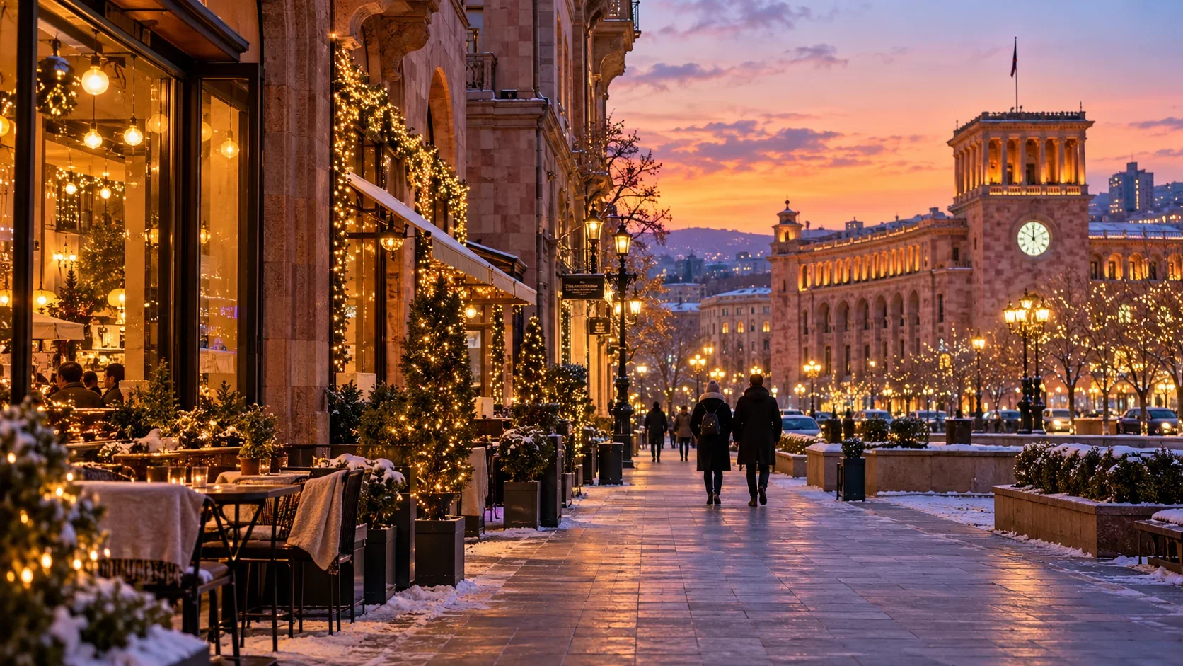 Вечерняя прогулка по Еревану