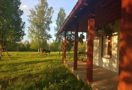 Деревянный гостевой дом Ganiņi в саду